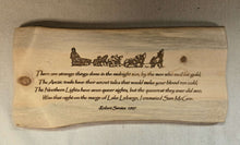Load image into Gallery viewer, Notable Quote Wall Art "The Cremation of Sam McGee" by Robert Service
