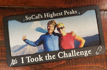 Load image into Gallery viewer, 3-Peak Challenge License Plate & Photo Frame