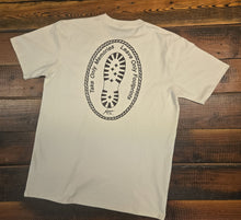 Load image into Gallery viewer, VINTAGE FOOTPRINT Natural T-Shirt w/ Front Chest Pocket