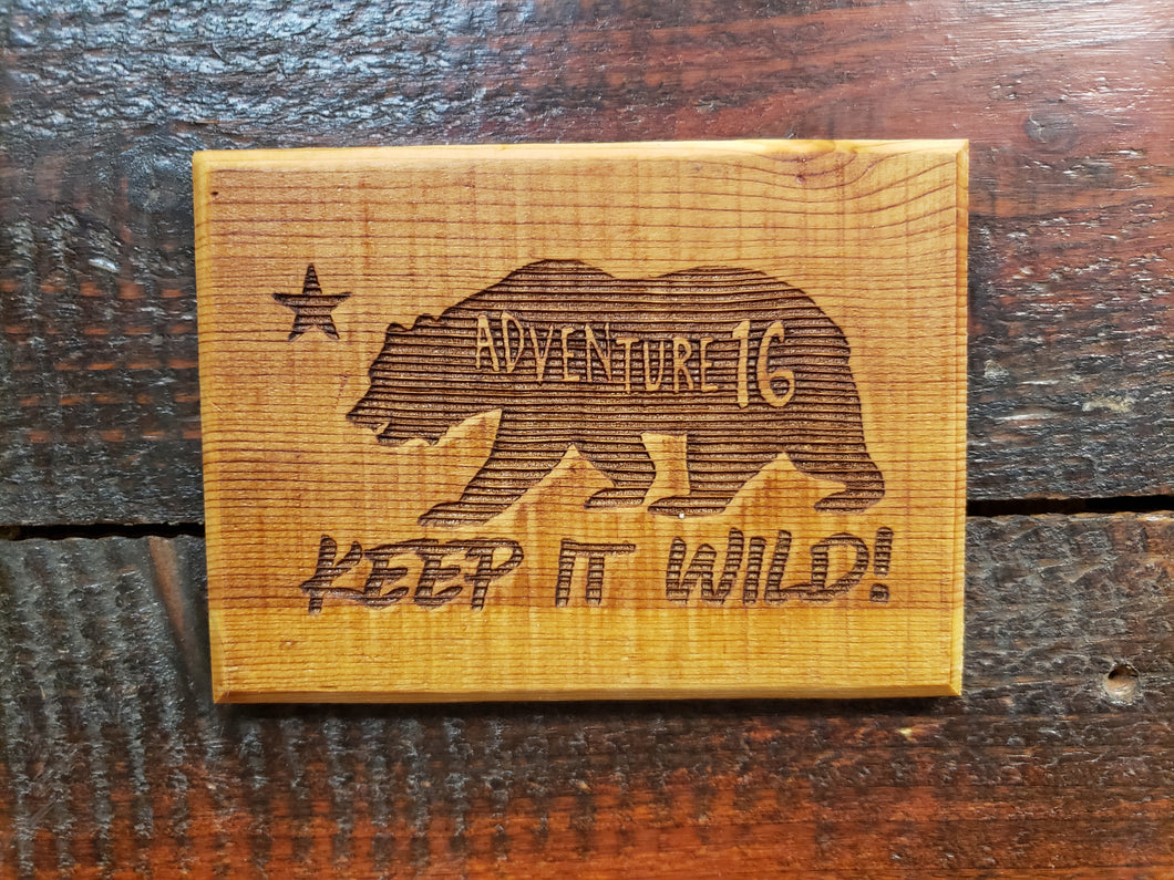 Wood Art  California Grizzly  