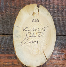 Load image into Gallery viewer, Wood Art CA Flag Bear "Keep It Wild!" Medallion Plaque