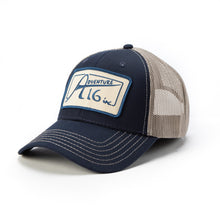 Load image into Gallery viewer, A16 70s Logo Patch Meshback / Snapback NAVY/KHAKI
