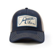 Load image into Gallery viewer, A16 70s Logo Patch Meshback / Snapback NAVY/KHAKI