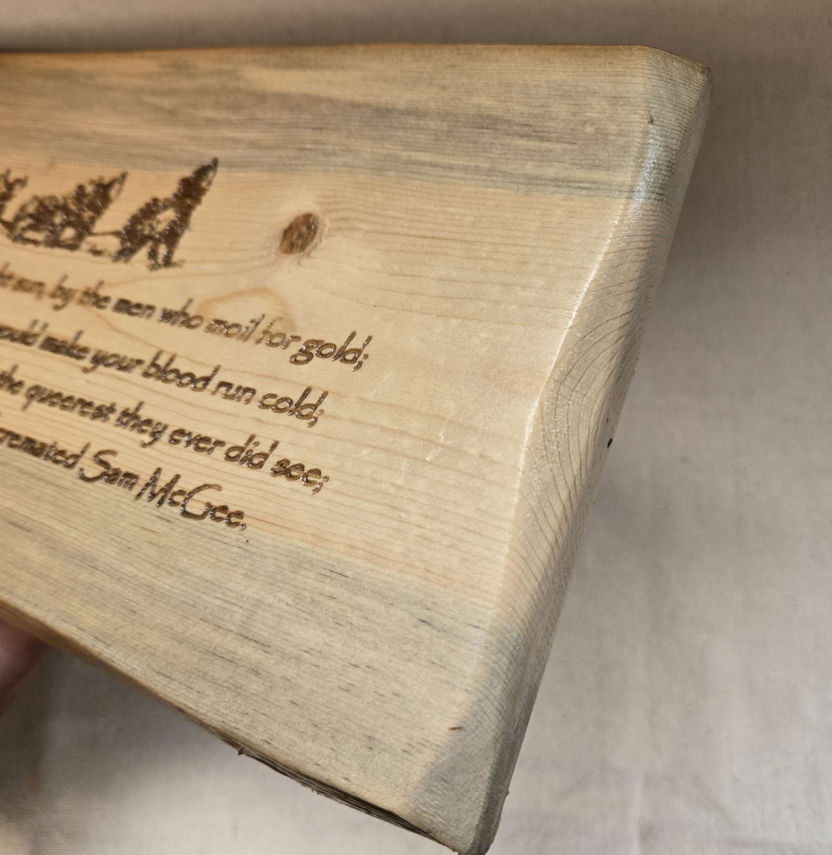 Notable Quote Wall Art "The Cremation of Sam McGee" by Robert Service