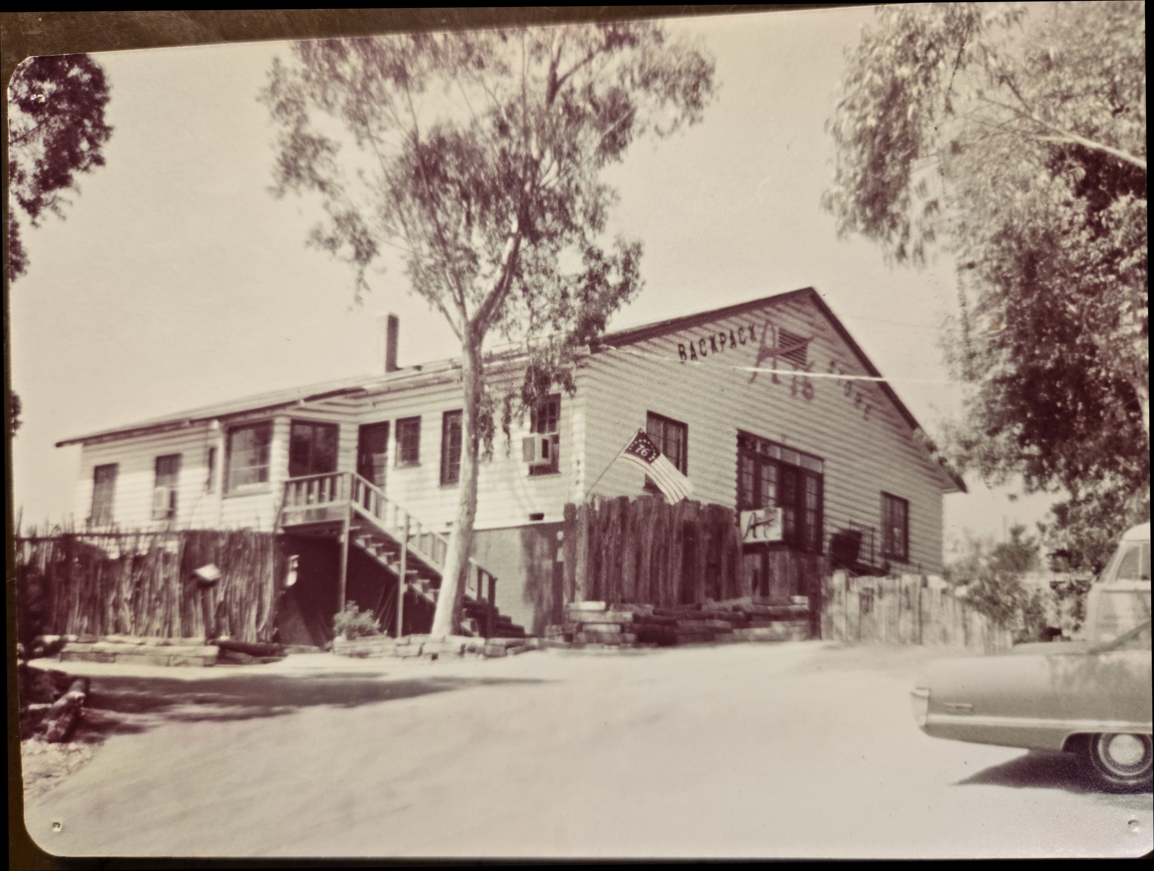 STICKER A16 Log Cabin Logo on Tooled Leather