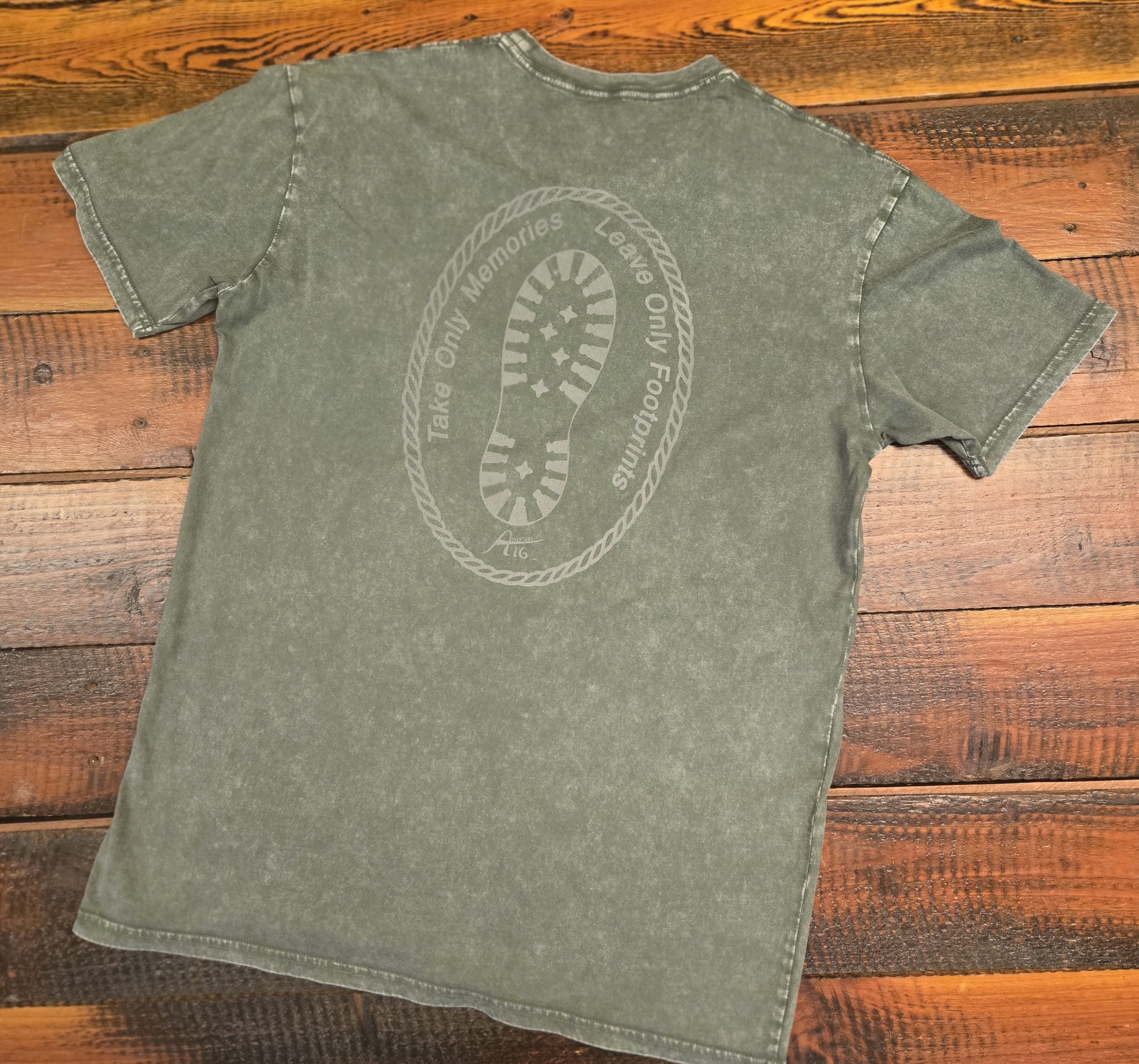 VINTAGE FOOTPRINT STONEWASHED T-SHIRT 3-Colorways