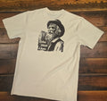 VINTAGE "JOHN MUIR LIVES" Natural T-Shirt w/ Front Chest Pocket