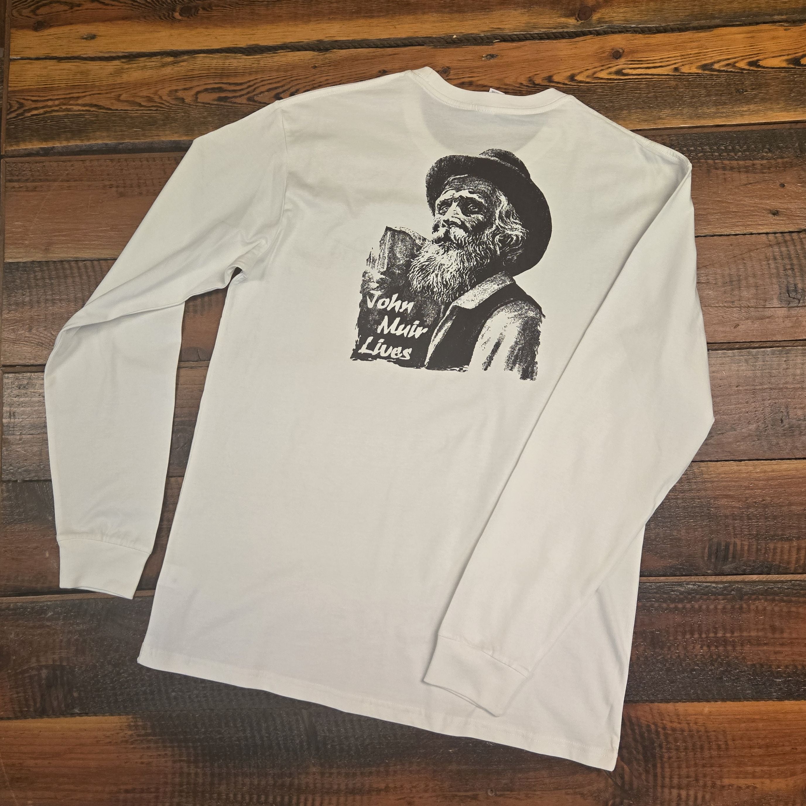 VINTAGE "JOHN MUIR LIVES" Long Sleeve White T-Shirt