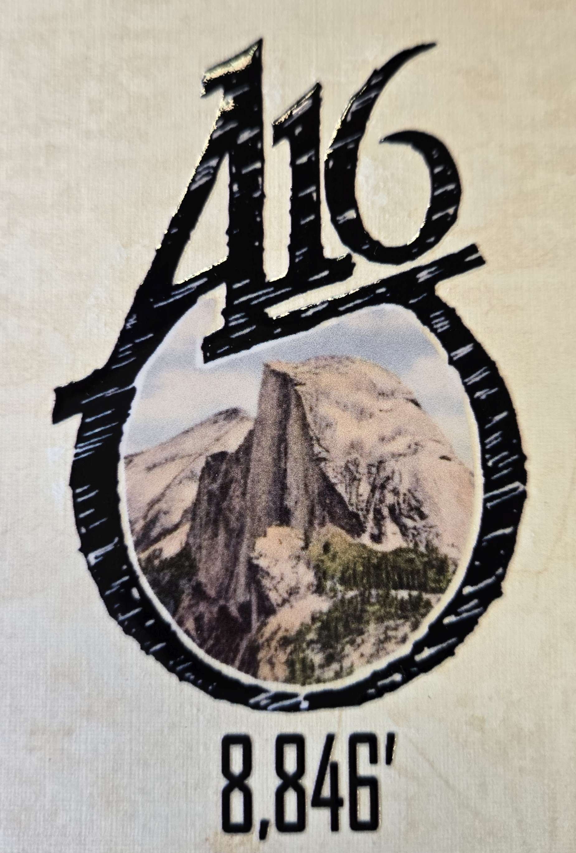 STICKER A16 Cabin Logo w/Half Dome