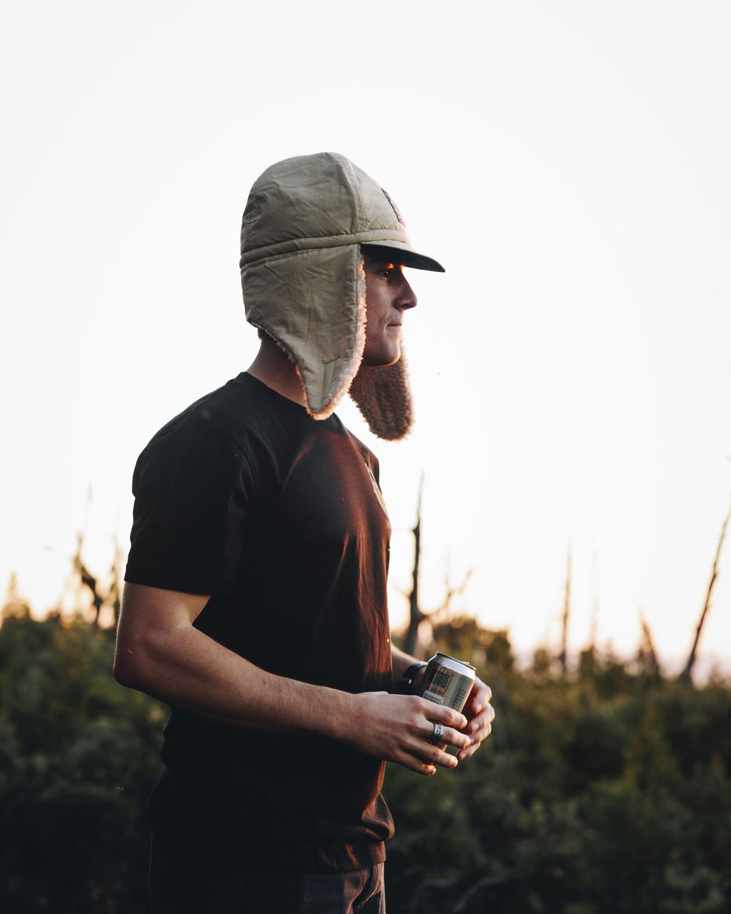 BOMBER HAT Deep Olive Green