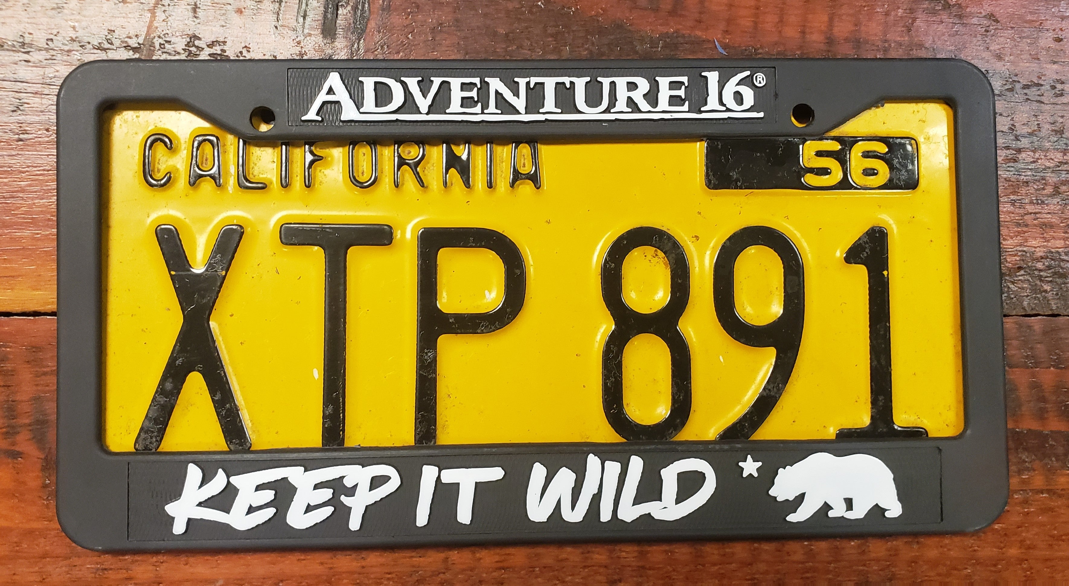 License Plate & Photo Frame  KEEP IT WILD