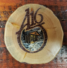 Load image into Gallery viewer, Wood Art Coaster  A16 Cabin Holiday Logo
