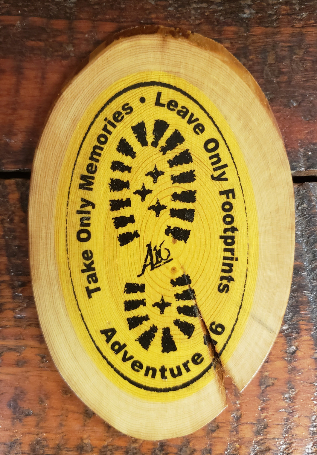 Wood Art A16 Wilderness Ethic Medallion Printed Plaque