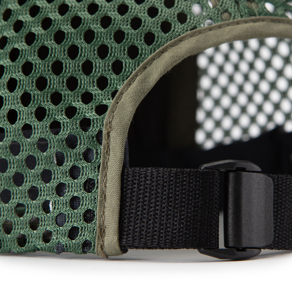 Cabin Label Trail Hat: Sage/Navy