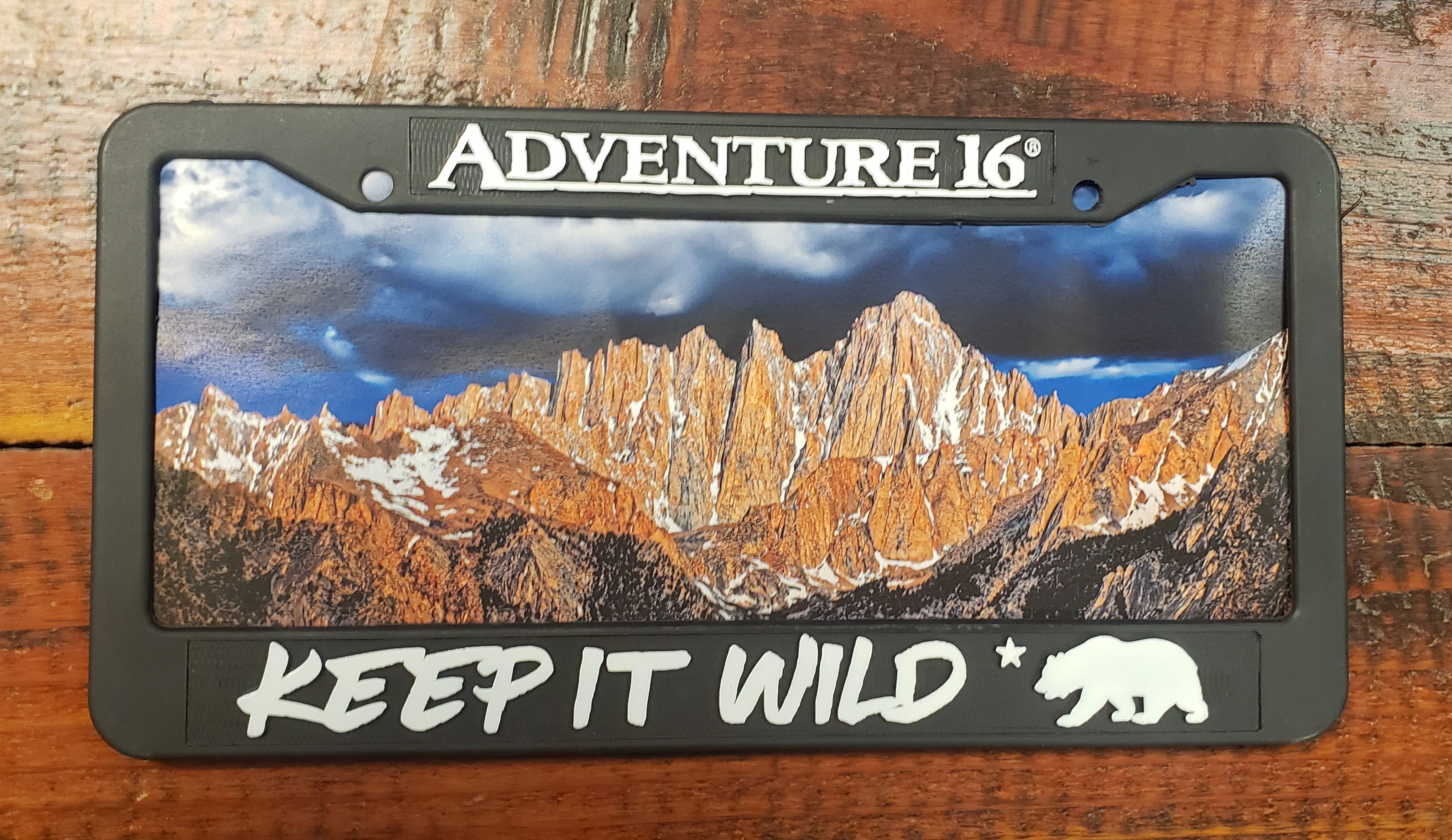 License Plate & Photo Frame  KEEP IT WILD